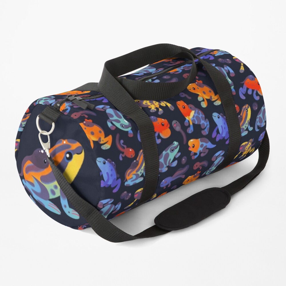 Poison dart frogs - dark Duffle Bag