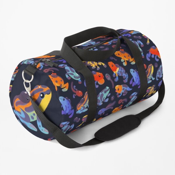 Poison dart frogs - dark Duffle Bag