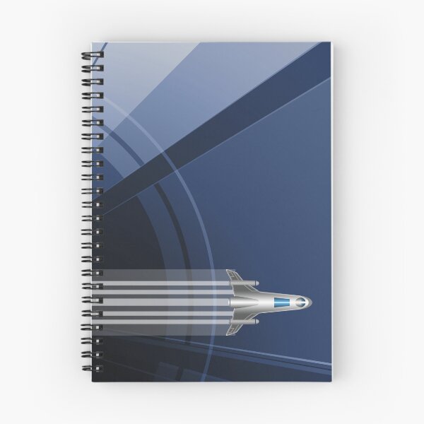 Item preview, RETRO SPACESHIP - BLUE designed and sold by B7Media.