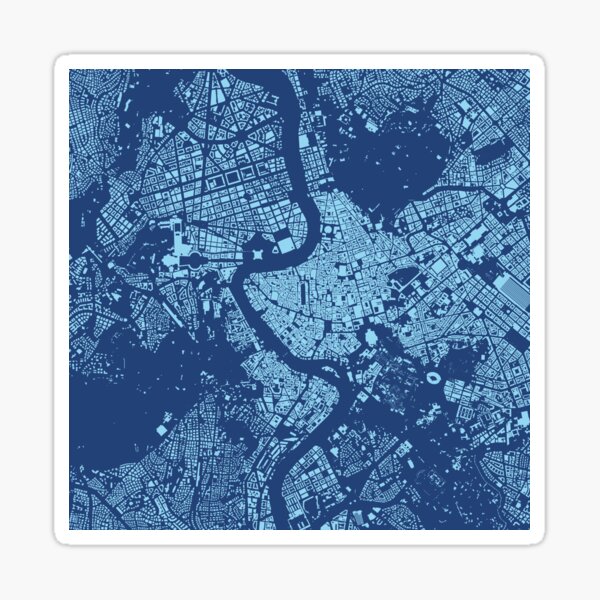 Cities: Rome, midnight blue Sticker