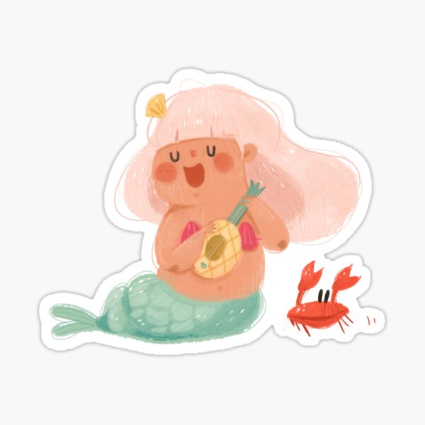 The happy mermaid Sticker