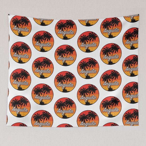 Item preview, Anguila Beach Summer Sunset Beach and Palms Souvenir Gift designed and sold by Rustic Valley Studio.