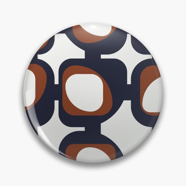 Item preview, Navy and Rust Nine Times Three (I) designed and sold by BlertaDK.