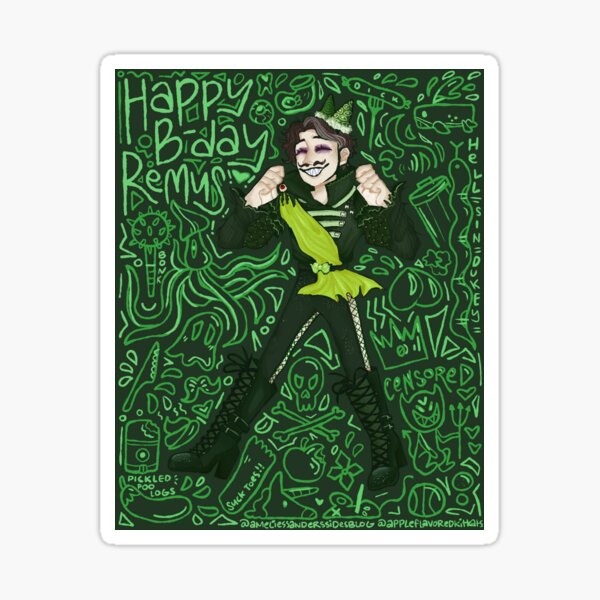 Sanders Sides; HBD Remus Sticker