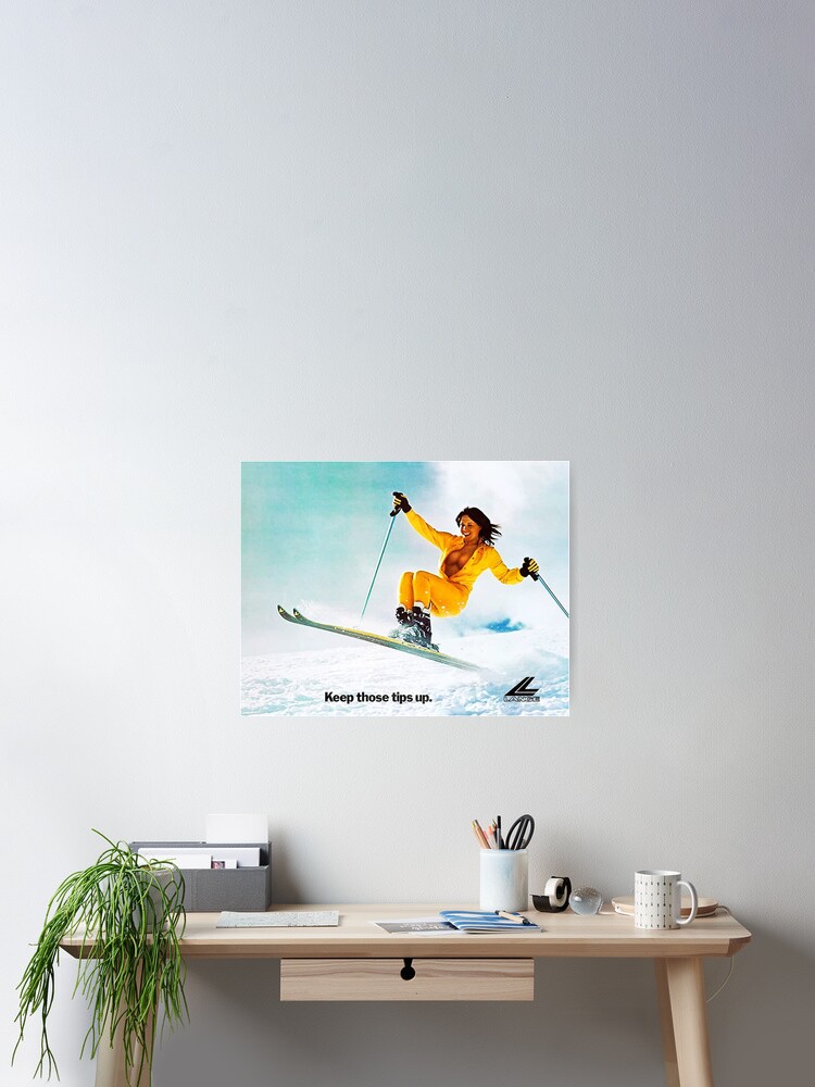 Thumbnail 2 of 3, Poster, Ski Girl vintage designed and sold by frazierderrick.