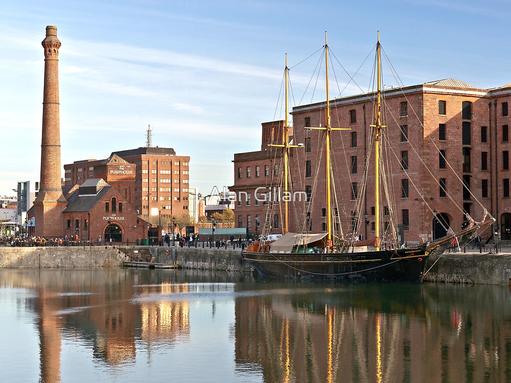 The Tall Ship Kathleen May Outside The Pump House In Liverpool