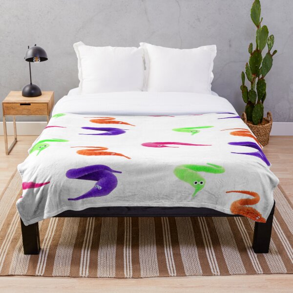 worms on a string, babey! Throw Blanket