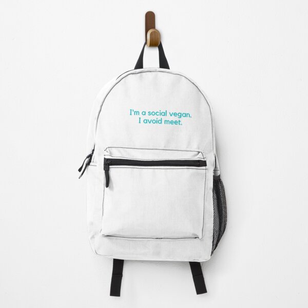 Item preview, I'm a social vegan. I avoid meet. designed and sold by INTROVERT-STORE.