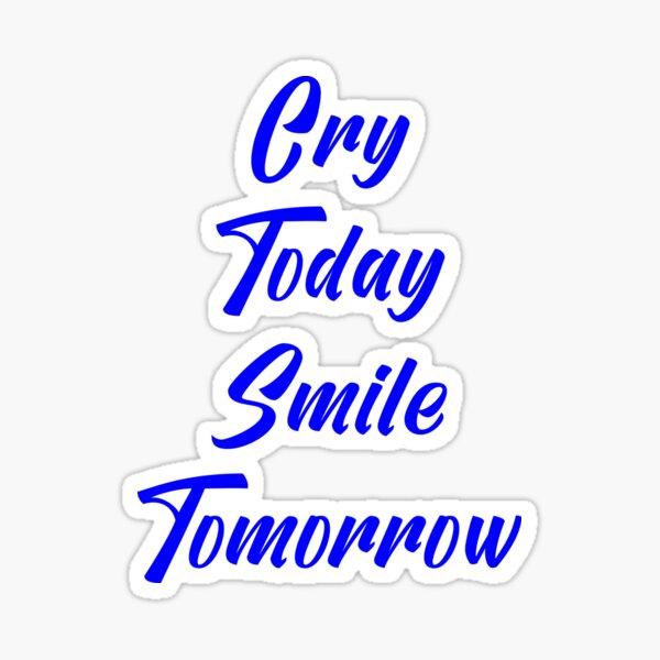 Cry Smile Stickers Redbubble