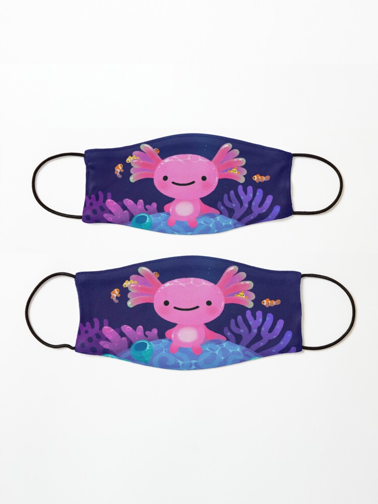 Alternate view of Coral axolotl Mask