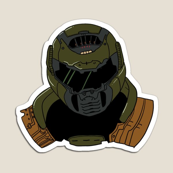 Doom Magnets Redbubble - roblox doombringer helmet