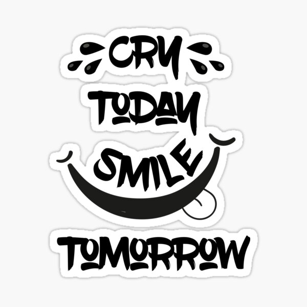 Cry Smile Stickers Redbubble
