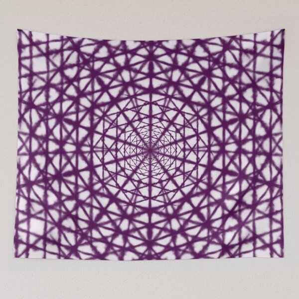 Artikelvorschau, Rosa und lila Krawatte und Farbstofflinie Mandala entworfen und verkauft von Malha Malha.