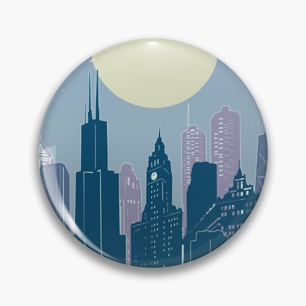 Item preview, chicago skyline designed and sold by BekimART2.