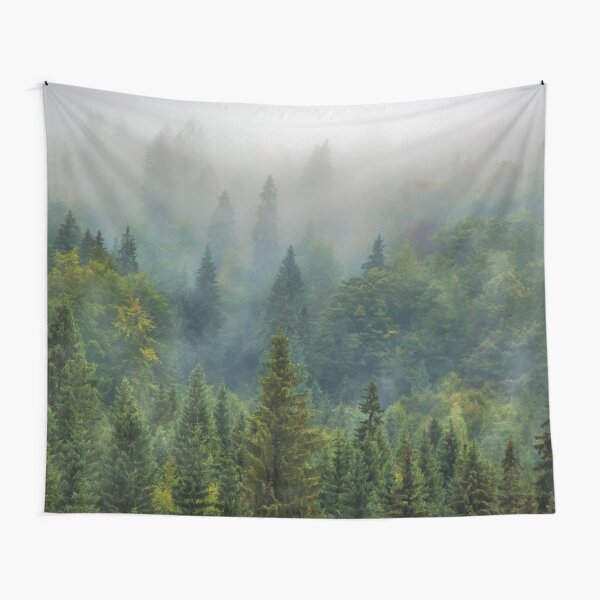 Misty Forest Beauty Tapestry