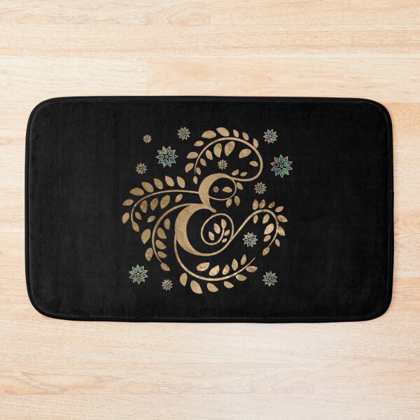 Item preview, Luxury Golden Calligraphy Monogram with letter E designed and sold by k9printart.