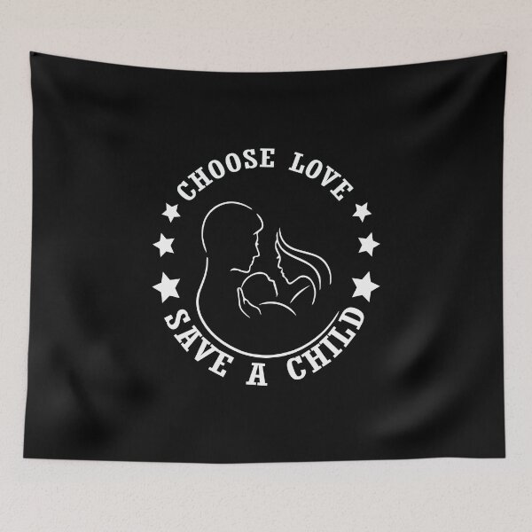 Item preview, Choose love save a child mother father and son white  design gift designed and sold by greatatlas.