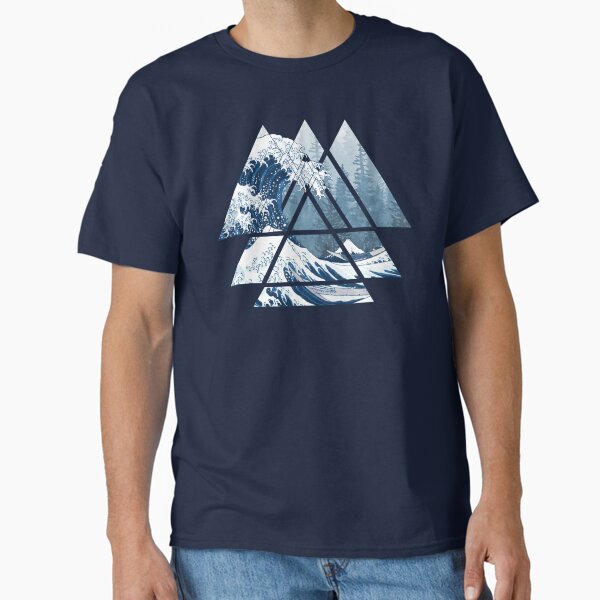 Item preview, The Great Sacred Geometry Triangles - Misty Forest Wave designed and sold by maryedenoa.