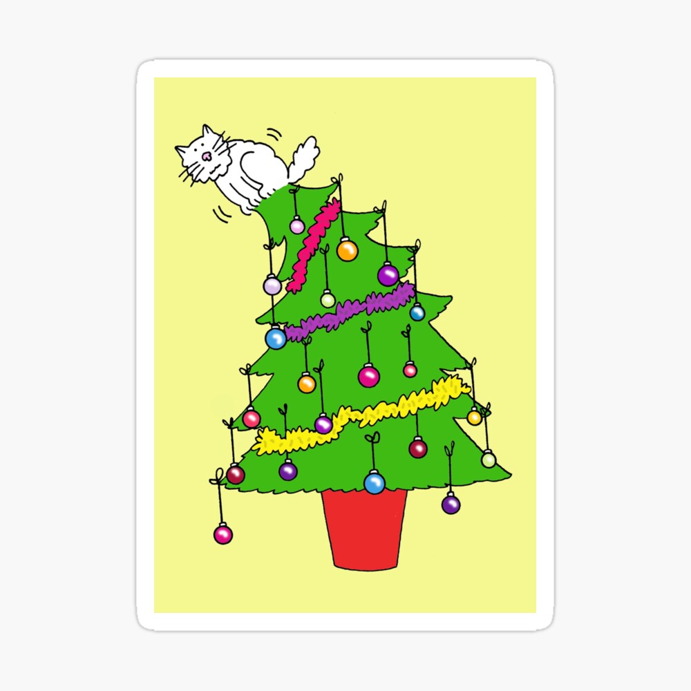 cat lovers christmas tree
