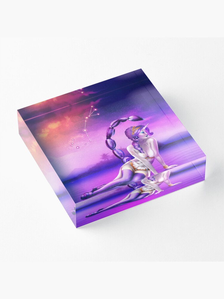 Alternate view of Rare of Scorpio - 12 Zodiac Ladies Acrylic Block