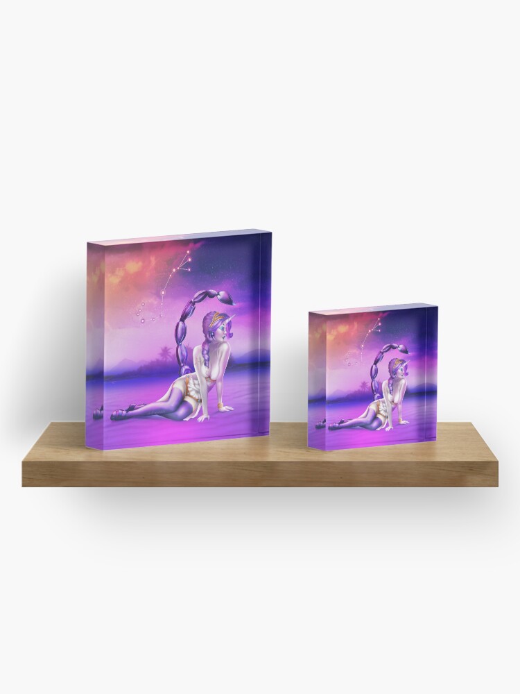 Alternate view of Rare of Scorpio - 12 Zodiac Ladies Acrylic Block