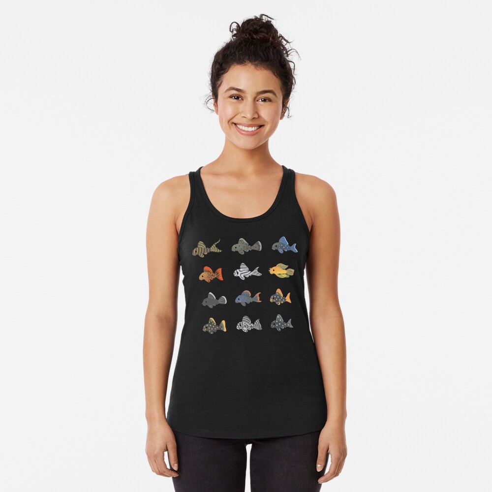 Vista previa del artículo con la obra «Camiseta con espalda nadadora», diseñado y vendido por pikaole.