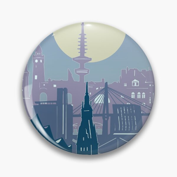 Item preview, hamburg skyline designed and sold by BekimART2.