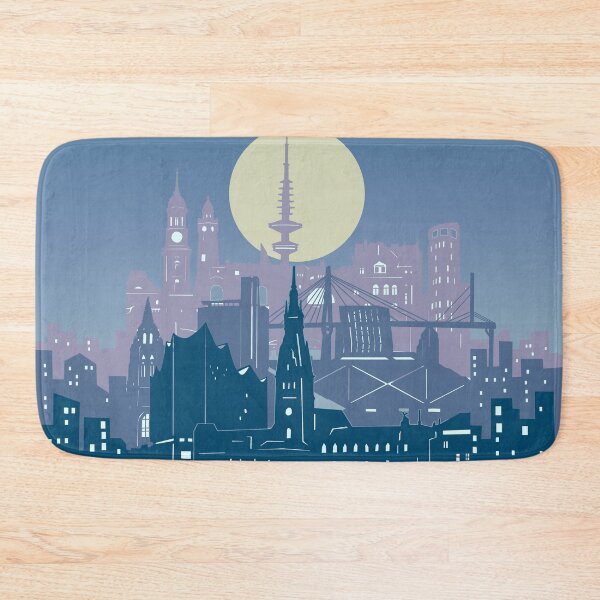 Item preview, hamburg skyline designed and sold by BekimART2.