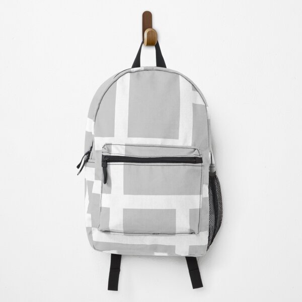 Item preview, Light Gray and White Rectangular Geometric Block Art Design designed and sold by inquestyle.