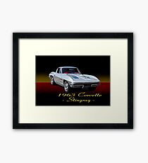 1963 Corvette Stingray w/ ID Framed Print