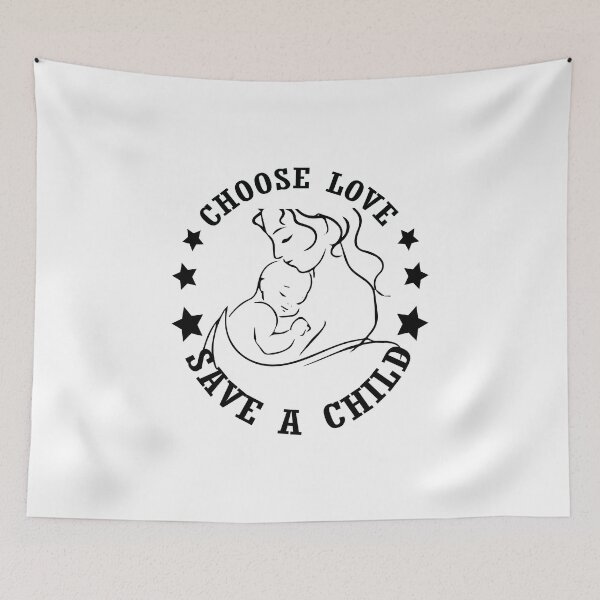 Item preview, Choose love save a child mother and son black design gift designed and sold by greatatlas.