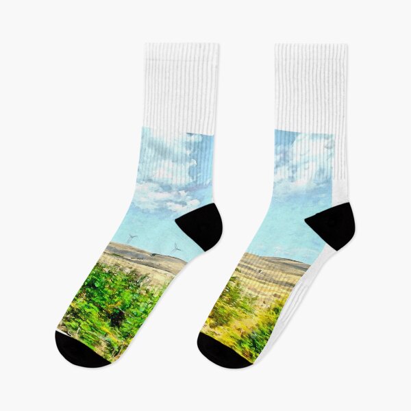 Item preview, Landscape from train window with wind turbines designed and sold by Giuseppe Cocco.