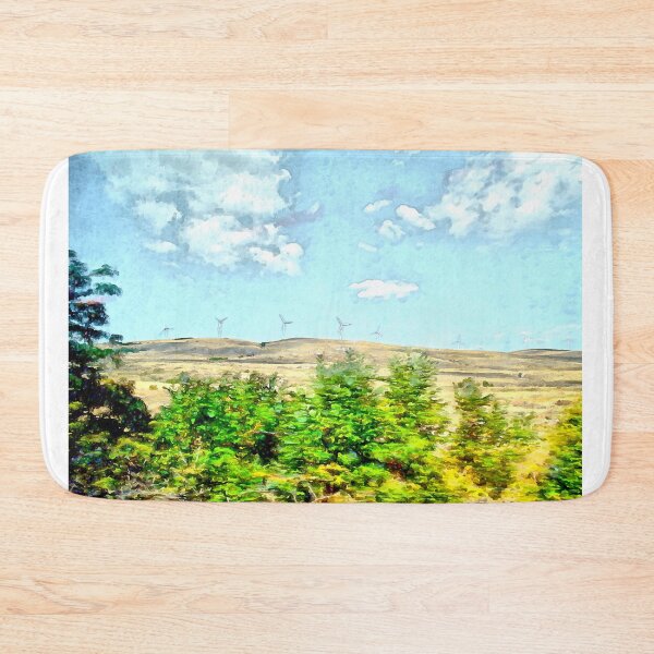 Item preview, Landscape from train window with wind turbines designed and sold by Giuseppe Cocco.