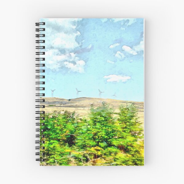 Item preview, Landscape from train window with wind turbines designed and sold by Giuseppe Cocco.
