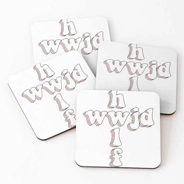 Item preview, hwlf x wwjd cross designed and sold by Anchored  & Co..