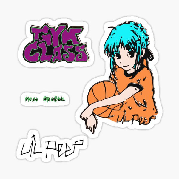 Lil Peep Gym Class Sticker By Ediit Redbubble
