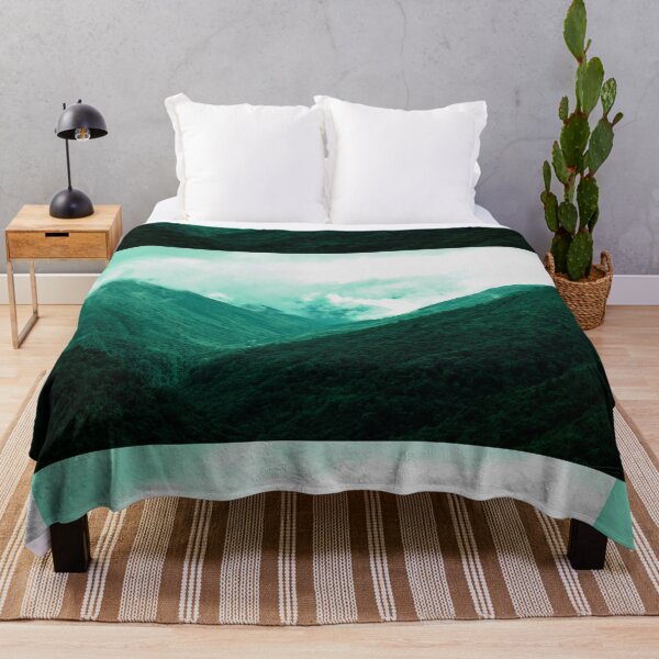 Item preview, Green Cloudy Mountain Range Posters designed and sold by ZengoClub.