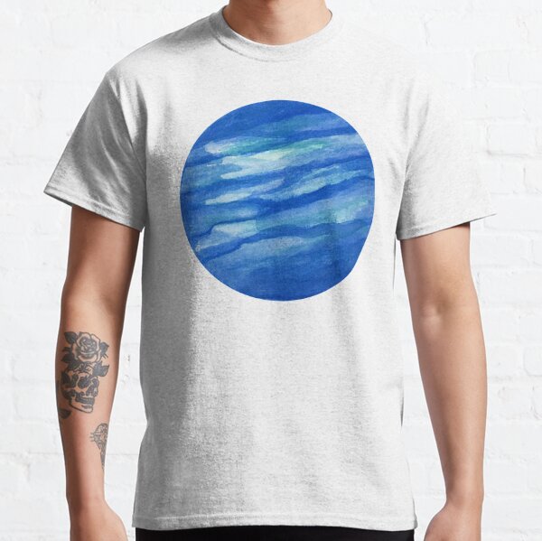 Plain Blue Galaxy T Shirts Redbubble - blue ocean crop top and azure jean shorts roblox