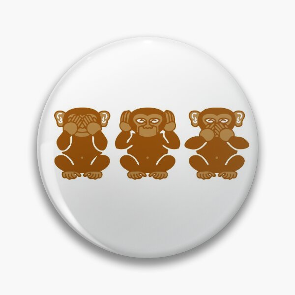 Item preview, Three wise monkeys designed and sold by Leeloks.