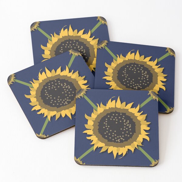 Item preview, Sunflower Illustration Set Into A Pattern designed and sold by BigAl3D.