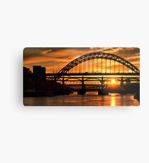 Newcastle at Sunset Metal Print