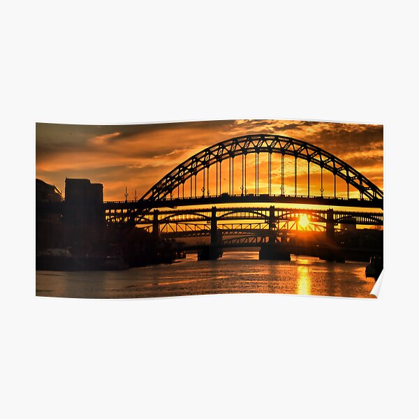 Newcastle at Sunset Poster