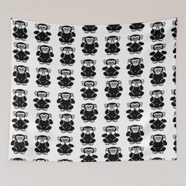 Item preview, Three wise monkeys - see, speak and hear no evil designed and sold by Leeloks.