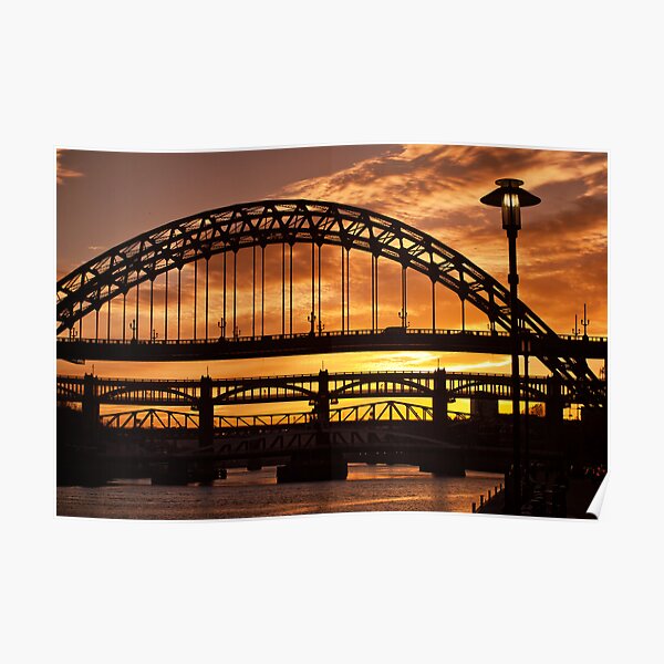 Newcastle at Sunset Poster