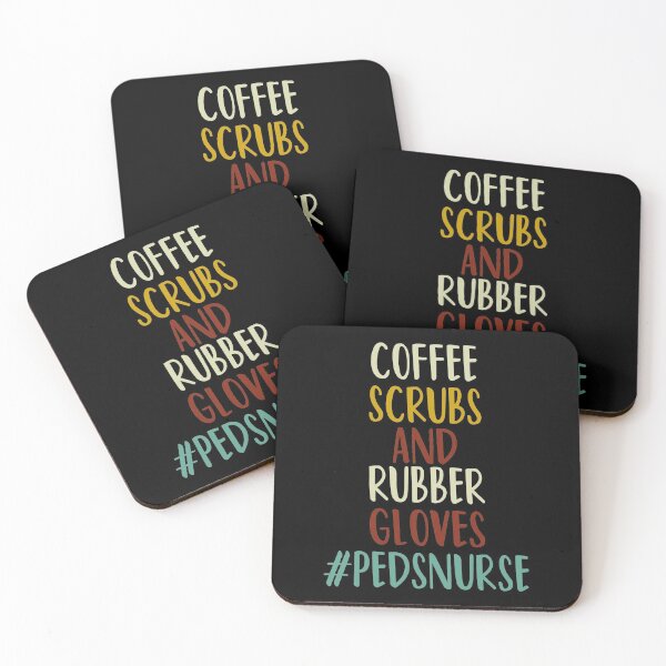 Item preview, Coffee scrubs and rubber gloves pedsnurse : Nici Nurse , I Heart Tiny Humans , Pediatric Nurse, Nurse Life , Nursing , Nicu Nurse cute gift for Pediatric Nurse vintage style designed and sold by Chamssou.