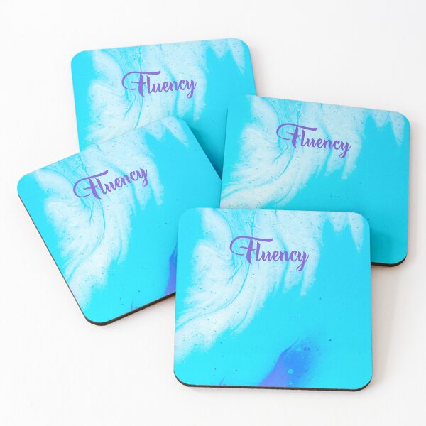 Item preview, Fluency, blue acrylic colors. designed and sold by WAVE Store.