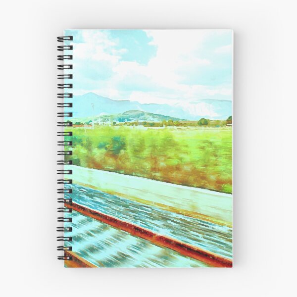 Item preview, Landscape with track from train window designed and sold by Giuseppe Cocco.