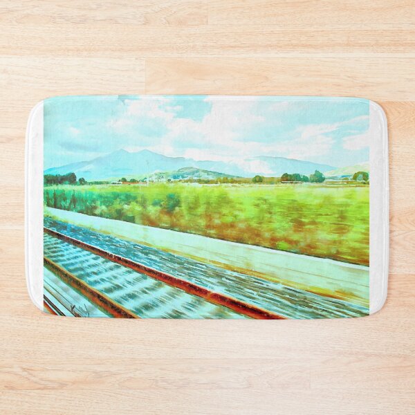 Item preview, Landscape with track from train window designed and sold by Giuseppe Cocco.