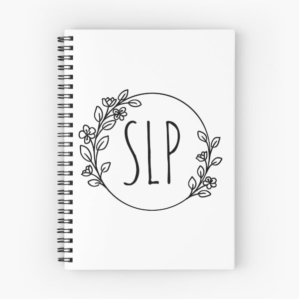 Item preview, SLP Speech-Language Pathologist in Floral Wreath Frame designed and sold by asleepyfairy.