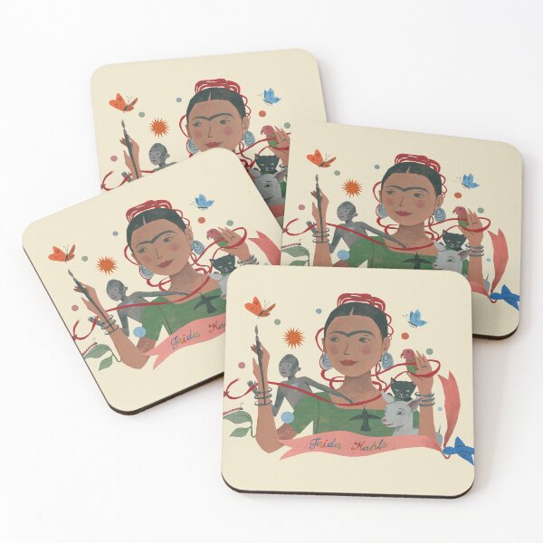 Item preview, Frida Kahlo and Her Animalitos (ver. 1) designed and sold by JohnParraArt.